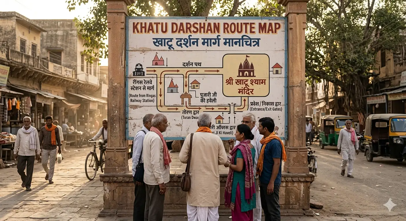 Khatu Darshan Route Map